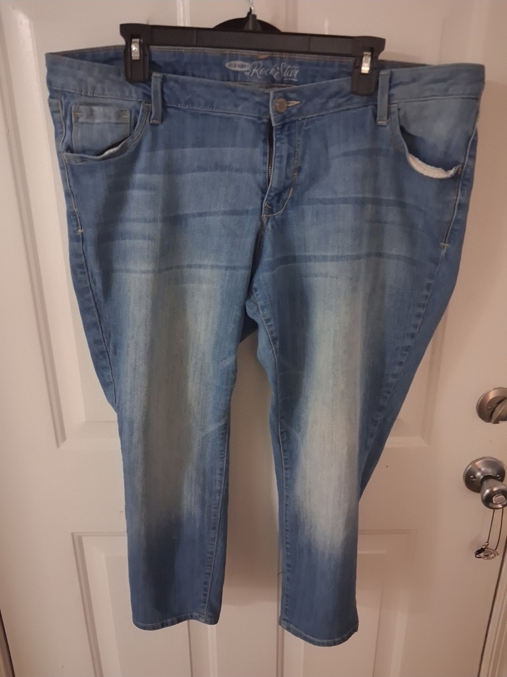 Old Navy Light Blue Cropped Stretch Jeans